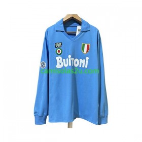 Camisolas de futebol SSC Napoli 1987 Retro Equipamento Principal 1988 Manga Comprida